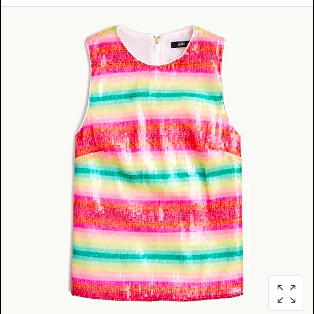 JCrew Watermelon sequin top